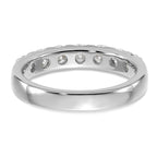 14k White Gold 1 carat Lab Grown Diamond VS/SI+ G+ Seven Stone Complete Band