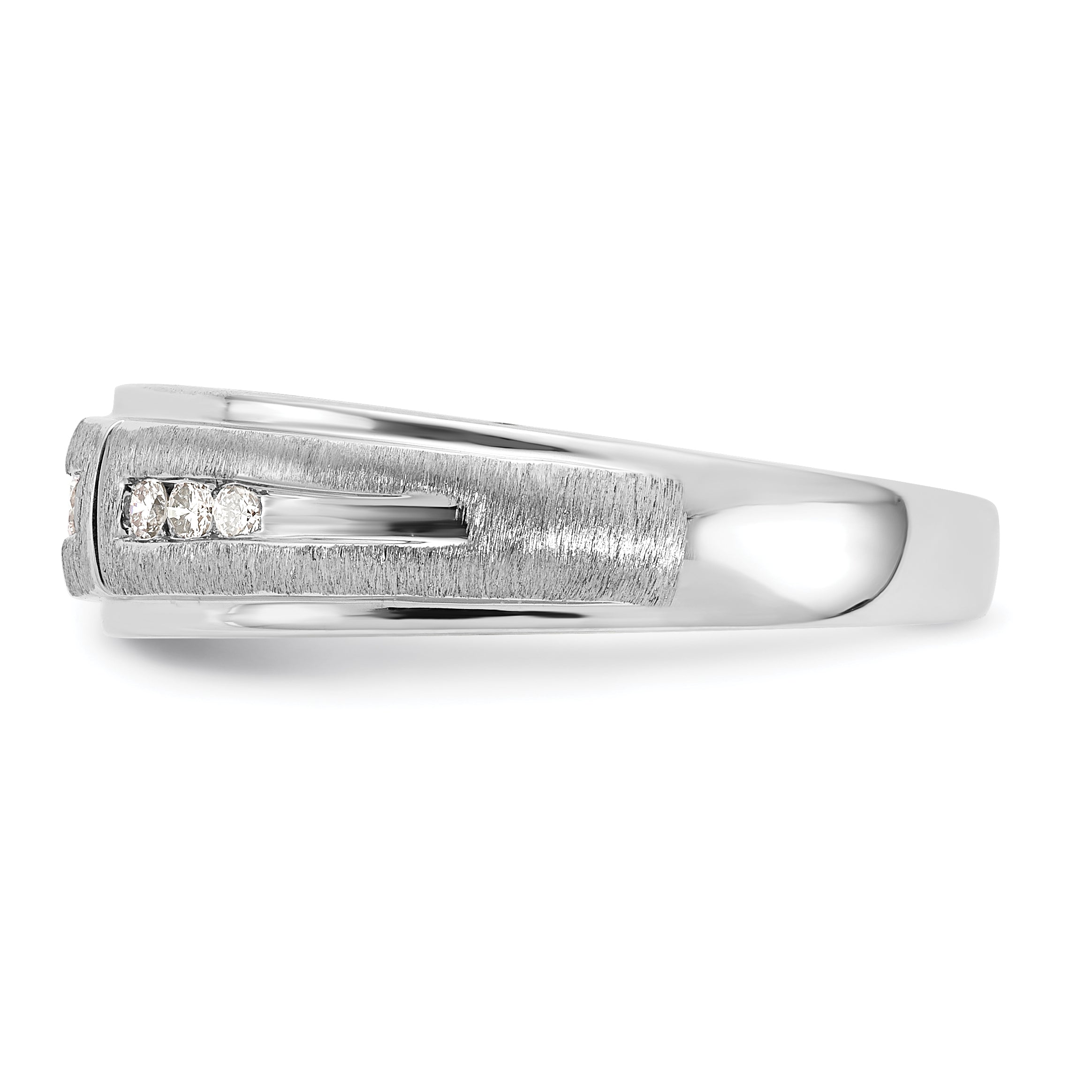 10k White Gold 1/5 carat Lab Grown Diamond VS/SI+ G+ Complete Men's Ring