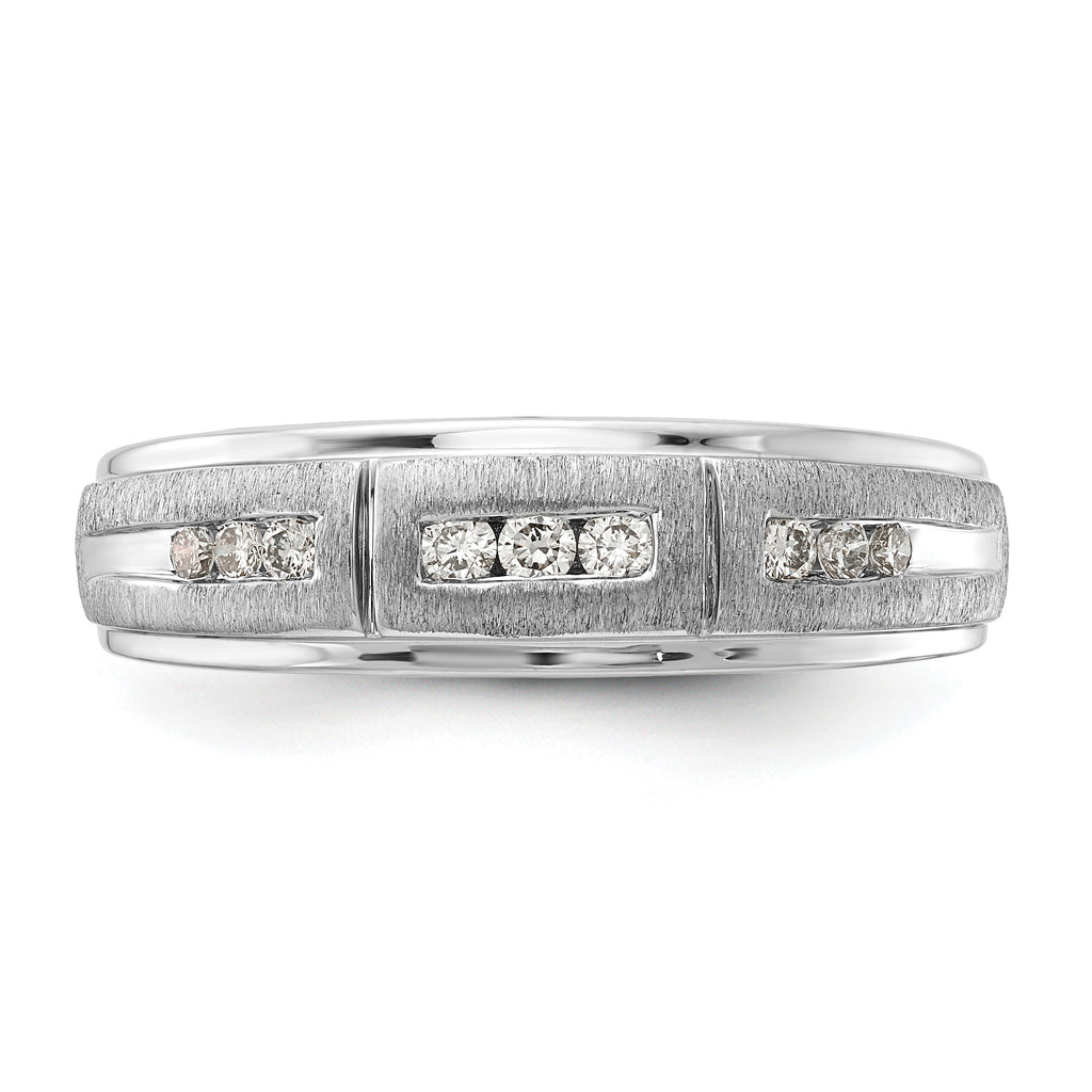 10k White Gold 1/5 carat Lab Grown Diamond VS/SI+ G+ Complete Men's Ring