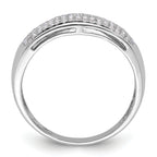 14k White Gold 1/4 carat Lab Grown Diamond VS/SI+ G+ Complete Ladies Band