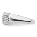 14k White Gold 1/4 carat Lab Grown Diamond VS/SI+ G+ Complete Ladies Band
