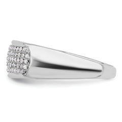 14k White Gold 1/4 carat Lab Grown Diamond VS/SI+ G+ Complete Ladies Band