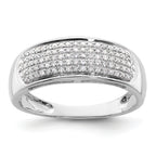 14k White Gold 1/4 carat Lab Grown Diamond VS/SI+ G+ Complete Ladies Band