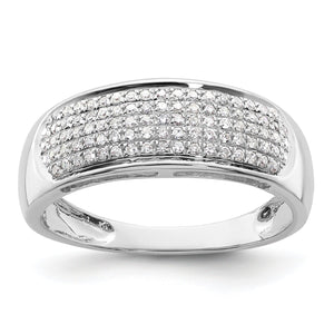 Lab-Grown Diamond Band in 14K White Gold, 3.25mm (1/4 ct. tw.), Size 7 - Sophia Jewelers
