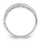 14k White Gold 1/5 carat Lab Grown Diamond VS/SI+ G+ Complete Ladies Band