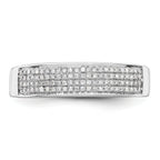 14k White Gold 1/4 carat Lab Grown Diamond VS/SI+ G+ Complete Men's Band