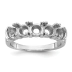 14k White Gold 1 3/4 carat Lab Grown Diamond VS/SI+ G+ Five Stone Complete Band