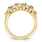 14k 1 3/4 carat Lab Grown Diamond VS/SI+ G+ Five Stone Complete Band