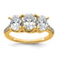 Oval Lab-Grown Diamond Engagement Ring in 14K Yellow Gold, 7.15x5mm (1 5/8 ct. tw., VS+ F+), Size 7 - Sophia Jewelers