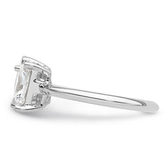 14k WG Certified Lab Grown VS/SI FGH Dia Pear/Radiant Two-stone Complete Ri