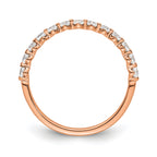 Lab-Grown Diamond Band in 14K Rose Gold, 1.64mm (1/2 ct. tw.), Size 7 - Sophia Jewelers