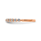 Lab-Grown Diamond Band in 14K Rose Gold, 1.64mm (1/2 ct. tw.), Size 7 - Sophia Jewelers