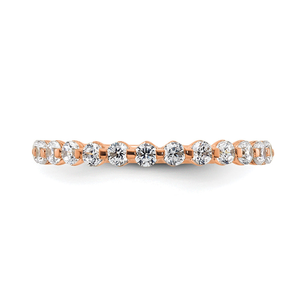 Lab-Grown Diamond Band in 14K Rose Gold, 1.64mm (1/2 ct. tw.), Size 7 - Sophia Jewelers