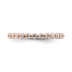 Lab-Grown Diamond Band in 14K Rose Gold, 1.64mm (1/2 ct. tw.), Size 7 - Sophia Jewelers