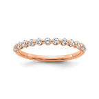 Lab-Grown Diamond Band in 14K Rose Gold, 1.64mm (1/2 ct. tw.), Size 7 - Sophia Jewelers