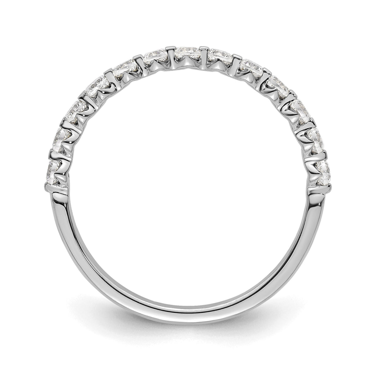 Lab-Grown Diamond Band in 14K White Gold, 1.64mm (1/2 ct. tw.), Size 7 - Sophia Jewelers