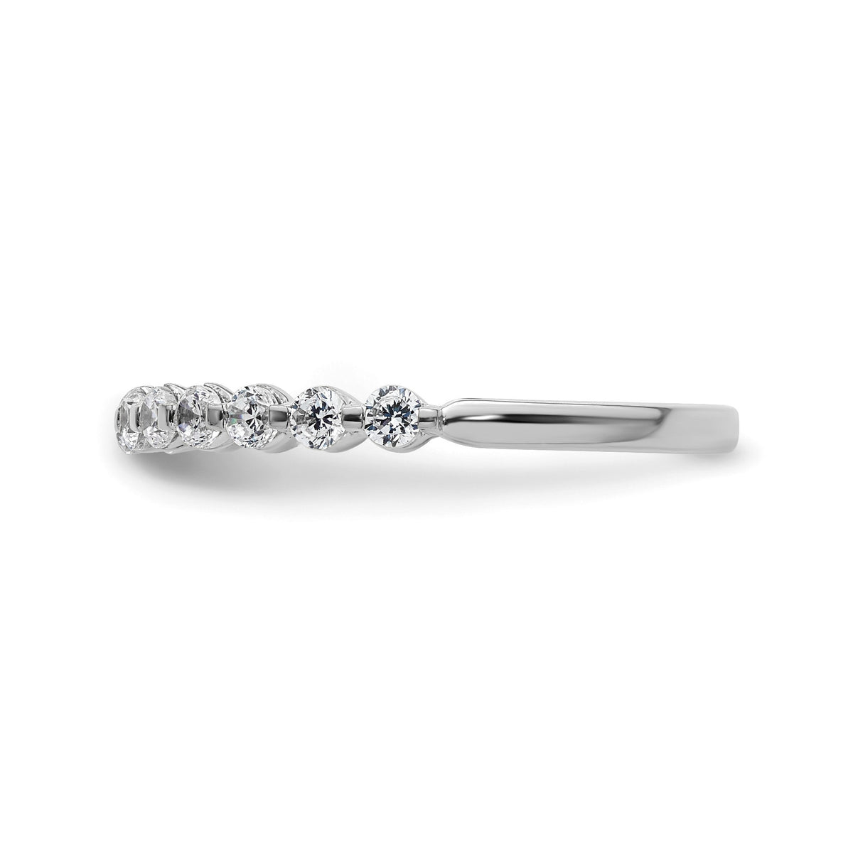 Lab-Grown Diamond Band in 14K White Gold, 1.64mm (1/2 ct. tw.), Size 7 - Sophia Jewelers