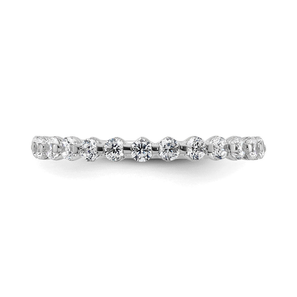 Lab-Grown Diamond Band in 14K White Gold, 1.64mm (1/2 ct. tw.), Size 7 - Sophia Jewelers