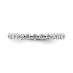 Lab-Grown Diamond Band in 14K White Gold, 1.64mm (1/2 ct. tw.), Size 7 - Sophia Jewelers