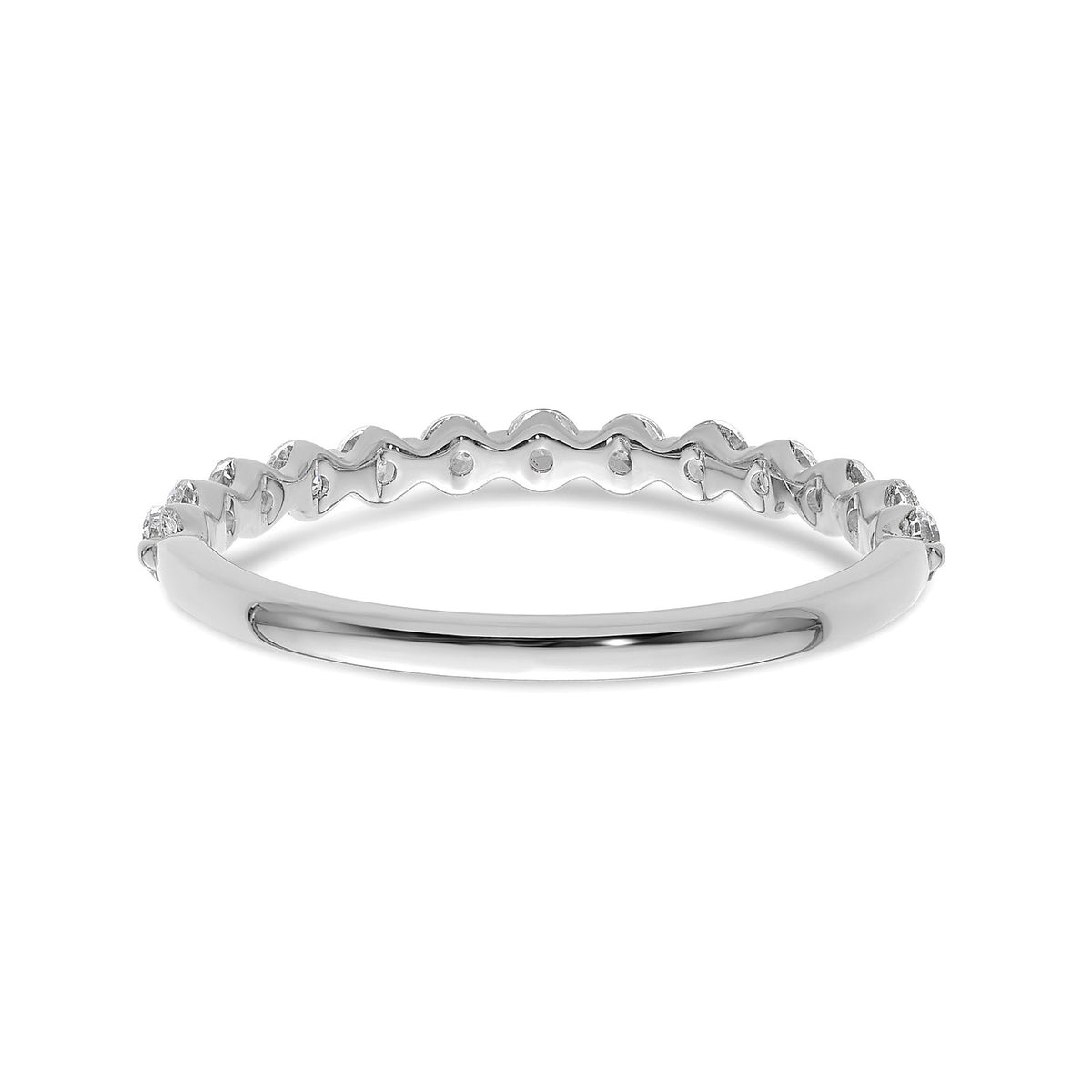 Lab-Grown Diamond Band in 14K White Gold, 1.64mm (1/2 ct. tw.), Size 7 - Sophia Jewelers