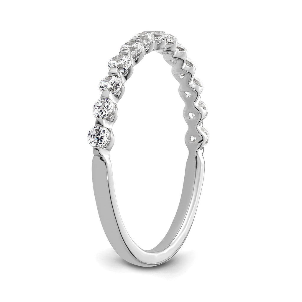 Lab-Grown Diamond Band in 14K White Gold, 1.64mm (1/2 ct. tw.), Size 7 - Sophia Jewelers