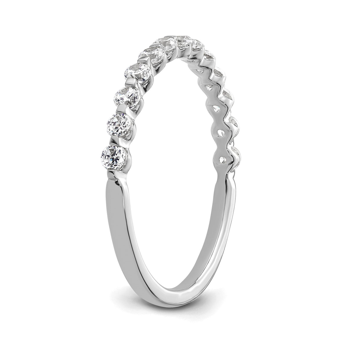 Lab-Grown Diamond Band in 14K White Gold, 1.64mm (1/2 ct. tw.), Size 7 - Sophia Jewelers
