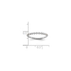 Lab-Grown Diamond Band in 14K White Gold, 1.64mm (1/2 ct. tw.), Size 7 - Sophia Jewelers