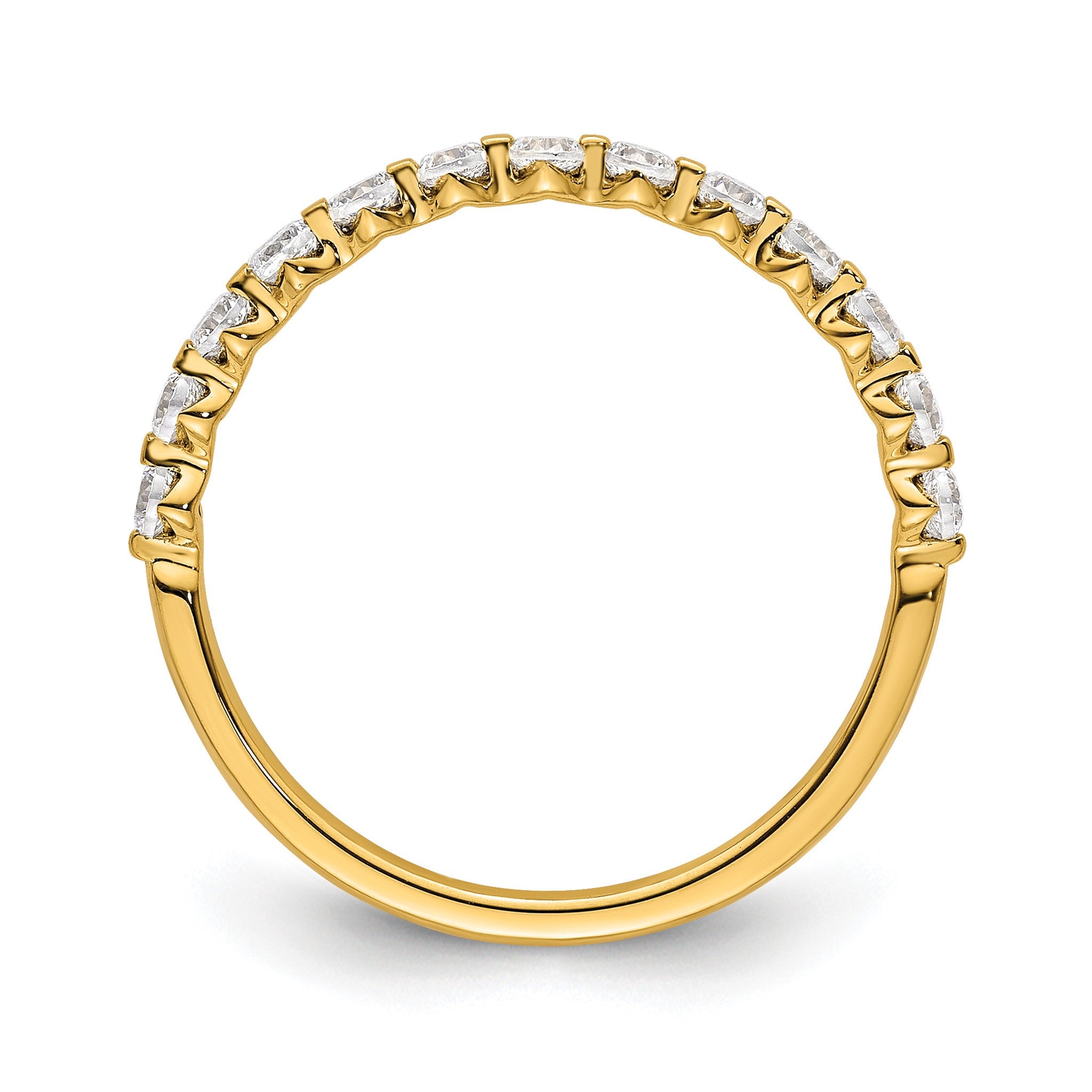 Lab-Grown Diamond Band in 14K Yellow Gold, 1.64mm (1/2 ct. tw.), Size 7 Secondary image