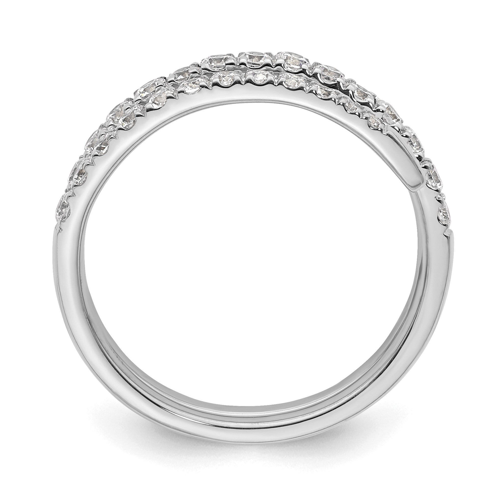Lab-Grown Diamond Band in 14K White Gold, 5.4mm (3/4 ct. tw.), Size 7 Secondary image