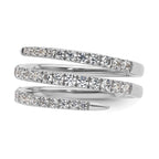 Lab-Grown Diamond Band in 14K White Gold, 5.4mm (3/4 ct. tw.), Size 7 - Sophia Jewelers
