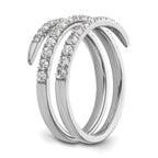 Lab-Grown Diamond Band in 14K White Gold, 5.4mm (3/4 ct. tw.), Size 7 - Sophia Jewelers