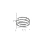 Lab-Grown Diamond Band in 14K White Gold, 5.4mm (3/4 ct. tw.), Size 7 - Sophia Jewelers