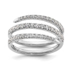 Lab-Grown Diamond Band in 14K White Gold, 5.4mm (3/4 ct. tw.), Size 7 - Sophia Jewelers