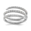 Lab-Grown Diamond Band in 14K White Gold, 5.4mm (3/4 ct. tw.), Size 7 - Sophia Jewelers