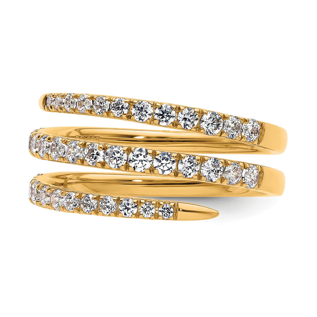 Lab-Grown Diamond Fashion Band in 14K Yellow Gold, 5.4mm (3/4 ct. tw.), Size 7 - Sophia Jewelers