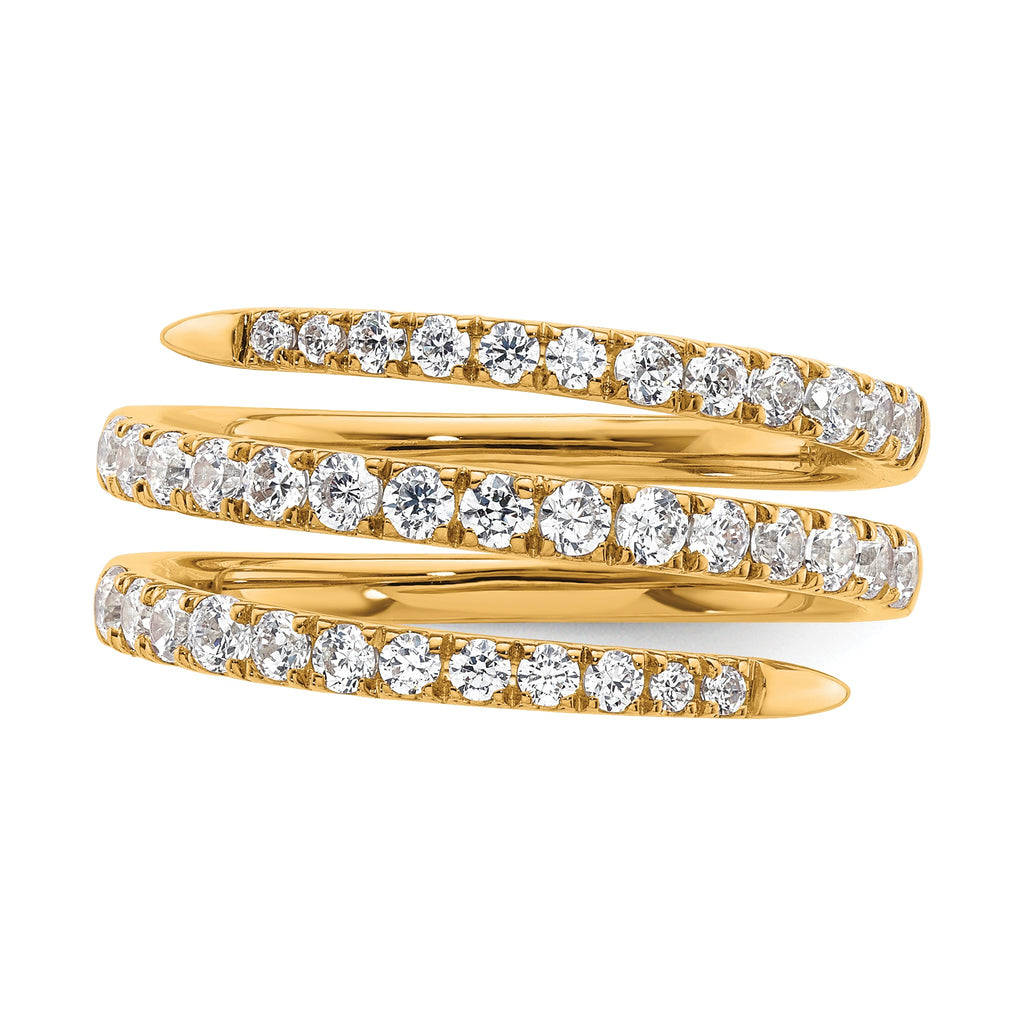 Lab-Grown Diamond Fashion Band in 14K Yellow Gold, 5.4mm (3/4 ct. tw.), Size 7 - Sophia Jewelers