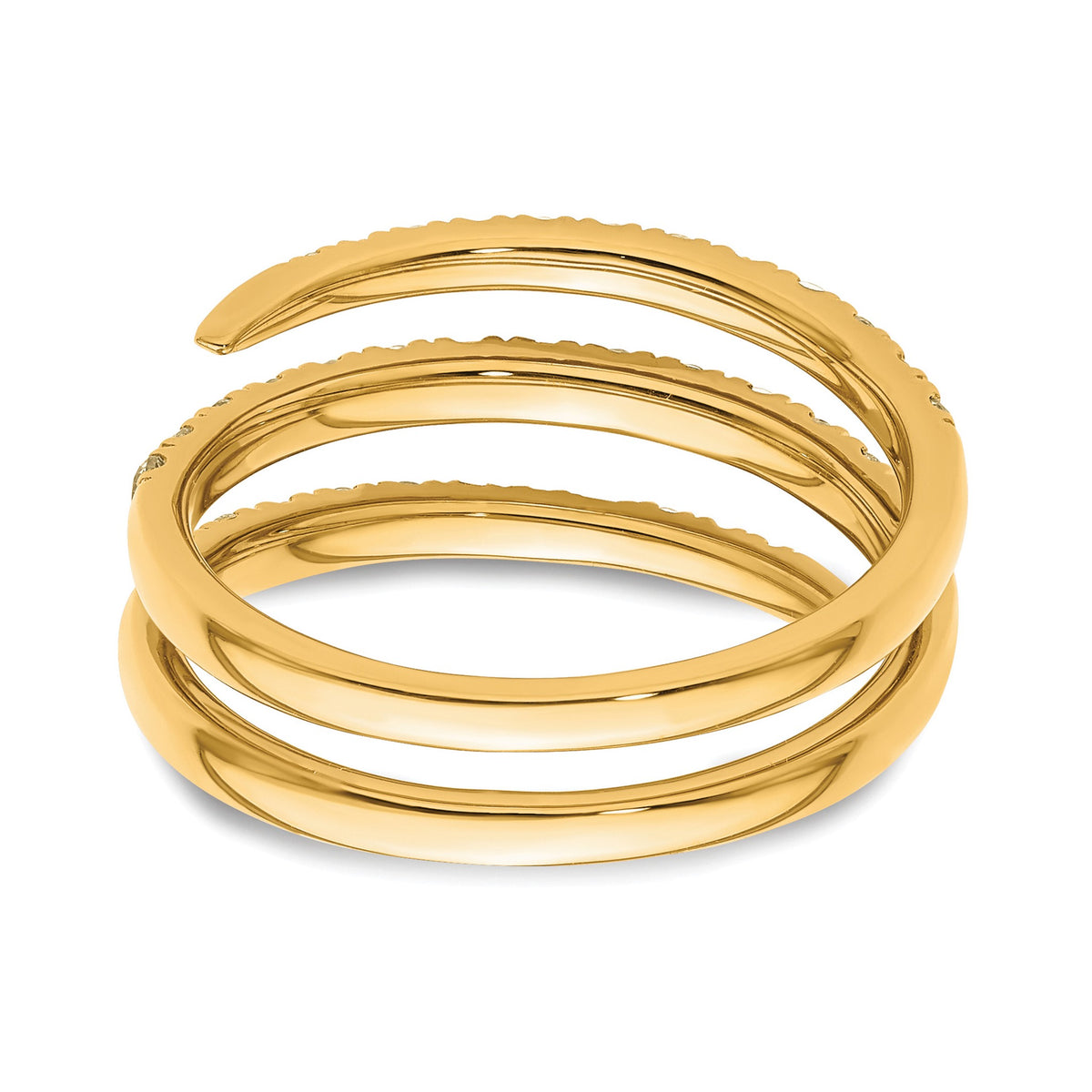 Lab-Grown Diamond Fashion Band in 14K Yellow Gold, 5.4mm (3/4 ct. tw.), Size 7 - Sophia Jewelers