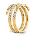 Lab-Grown Diamond Fashion Band in 14K Yellow Gold, 5.4mm (3/4 ct. tw.), Size 7 - Sophia Jewelers