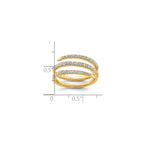 Lab-Grown Diamond Fashion Band in 14K Yellow Gold, 5.4mm (3/4 ct. tw.), Size 7 - Sophia Jewelers