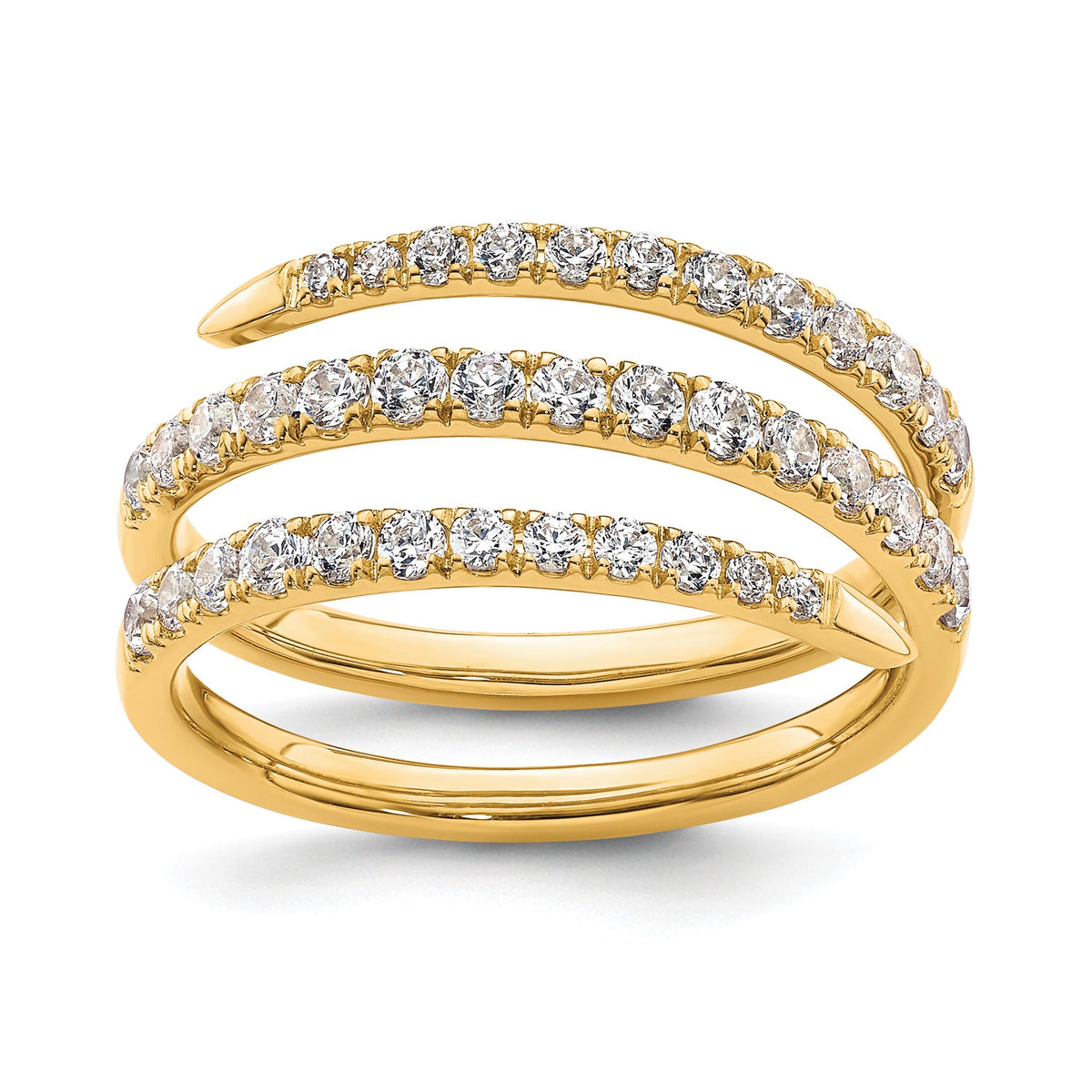 Lab-Grown Diamond Fashion Band in 14K Yellow Gold, 5.4mm (3/4 ct. tw.), Size 7 - Sophia Jewelers