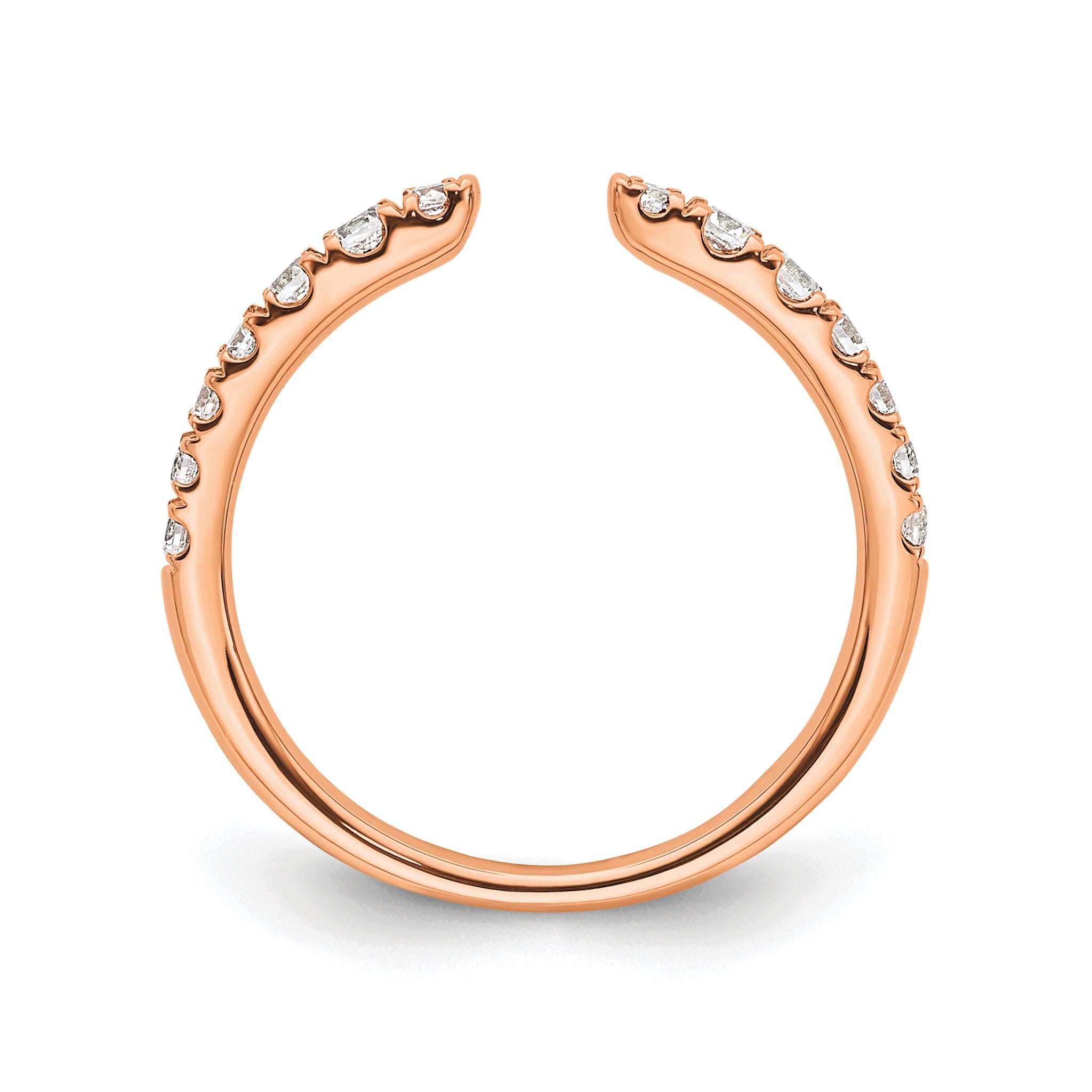 Lab-Grown Diamond Band in 14K Rose Gold, 2mm (3/8 ct. tw.), Size 7 Secondary image