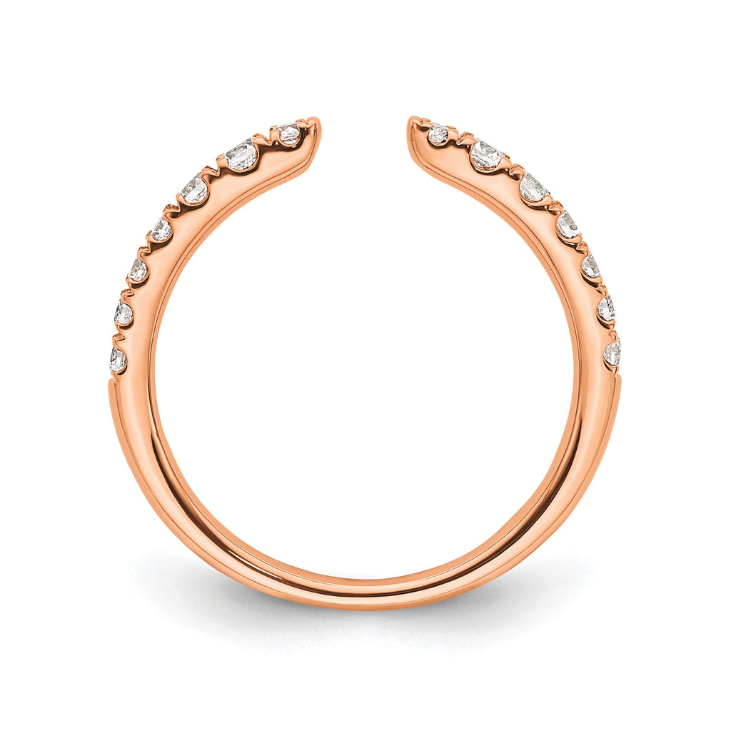 Lab-Grown Diamond Band in 14K Rose Gold, 2mm (3/8 ct. tw.), Size 7 - Sophia Jewelers