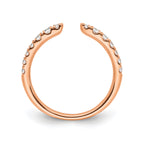 Lab-Grown Diamond Band in 14K Rose Gold, 2mm (3/8 ct. tw.), Size 7 - Sophia Jewelers