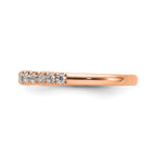 Lab-Grown Diamond Band in 14K Rose Gold, 2mm (3/8 ct. tw.), Size 7 - Sophia Jewelers