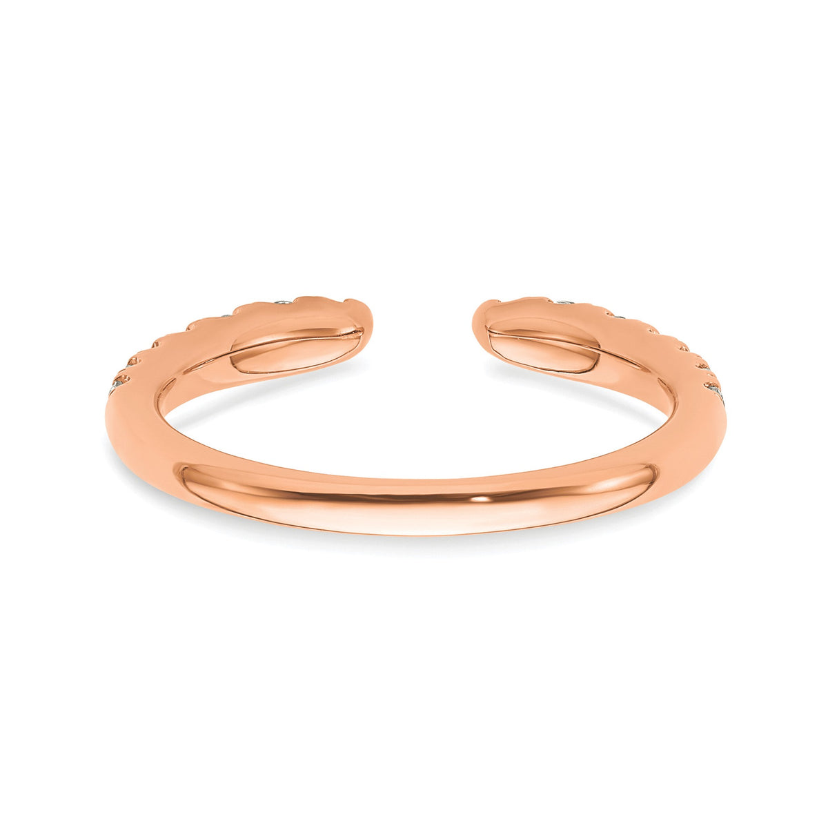 Lab-Grown Diamond Band in 14K Rose Gold, 2mm (3/8 ct. tw.), Size 7 - Sophia Jewelers