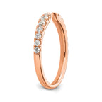 Lab-Grown Diamond Band in 14K Rose Gold, 2mm (3/8 ct. tw.), Size 7 - Sophia Jewelers