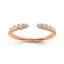 Lab-Grown Diamond Band in 14K Rose Gold, 2mm (3/8 ct. tw.), Size 7 - Sophia Jewelers