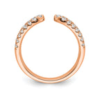 Lab-Grown Diamond Band in 14K Rose Gold, 3.4mm (3/4 ct. tw.), Size 7 - Sophia Jewelers