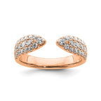 Lab-Grown Diamond Band in 14K Rose Gold, 3.4mm (3/4 ct. tw.), Size 7 - Sophia Jewelers