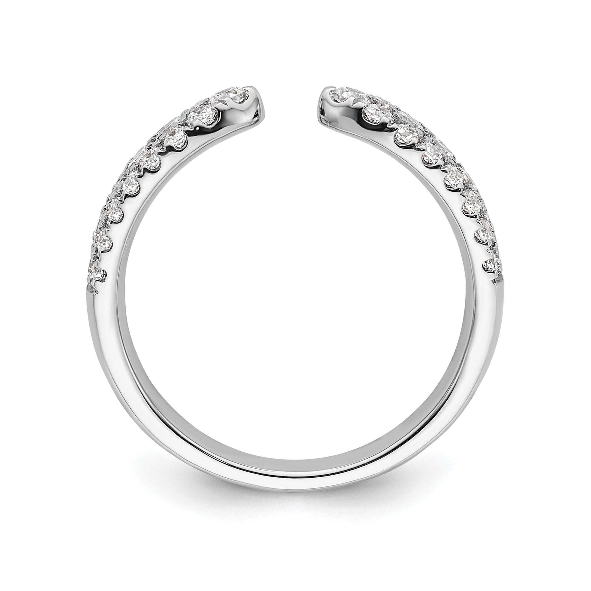 Lab-Grown Diamond Band in 14K White Gold, 3.4mm (3/4 ct. tw.), Size 7 Secondary image